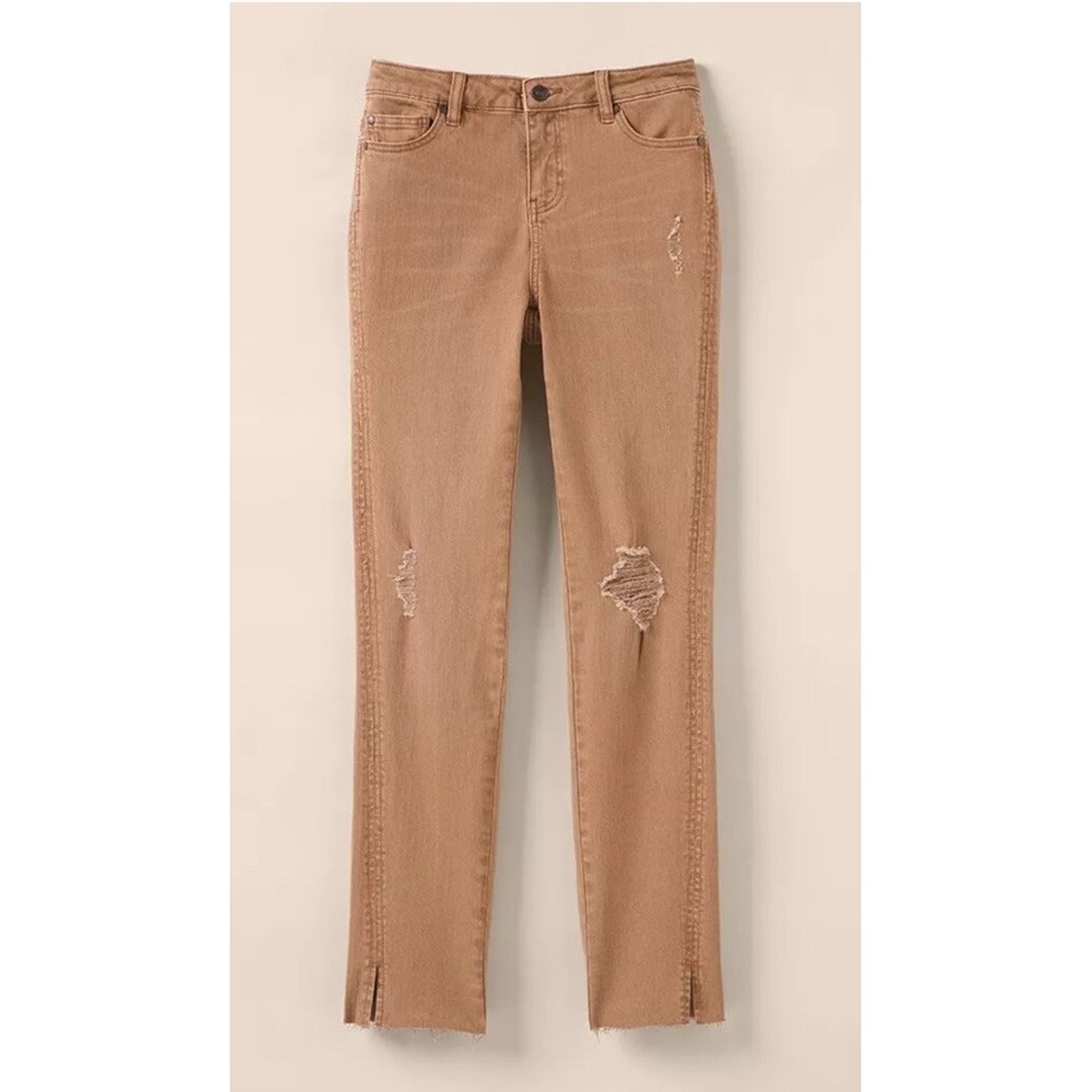 Matilda‎ Jane Women Good Hart GH Sandstone Straight Leg Colored Denim Size 8 New